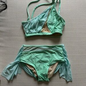 Weissman 13 different costumes. Worn only 3 times for competitions  size child M